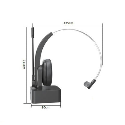 Bluetooth Wireless Headset with Mic and Charging Dock for PC and Call Center Use V1263-JX-6996