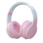 Foldable Wireless Over-Ear Headphones Bluetooth Headset with Mic Function Pink V1263-JX-6998-2