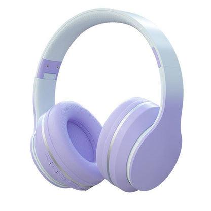 Foldable Wireless Over-Ear Headphones Bluetooth Headset with Mic Function Pink V1263-JX-6998-2
