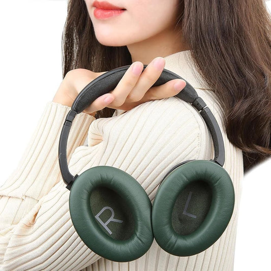 Pair of Replacement Ear Pads for Bose QC45 Headphone Ear Cushions Green V1263-JX-7000-1