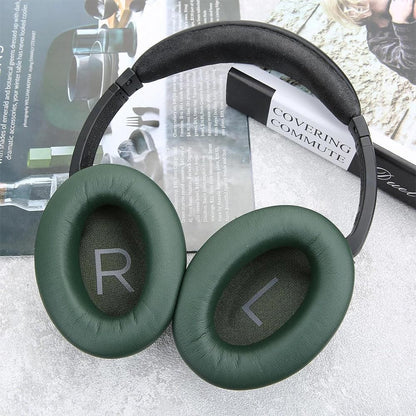 Pair of Replacement Ear Pads for Bose QC45 Headphone Ear Cushions Green V1263-JX-7000-1