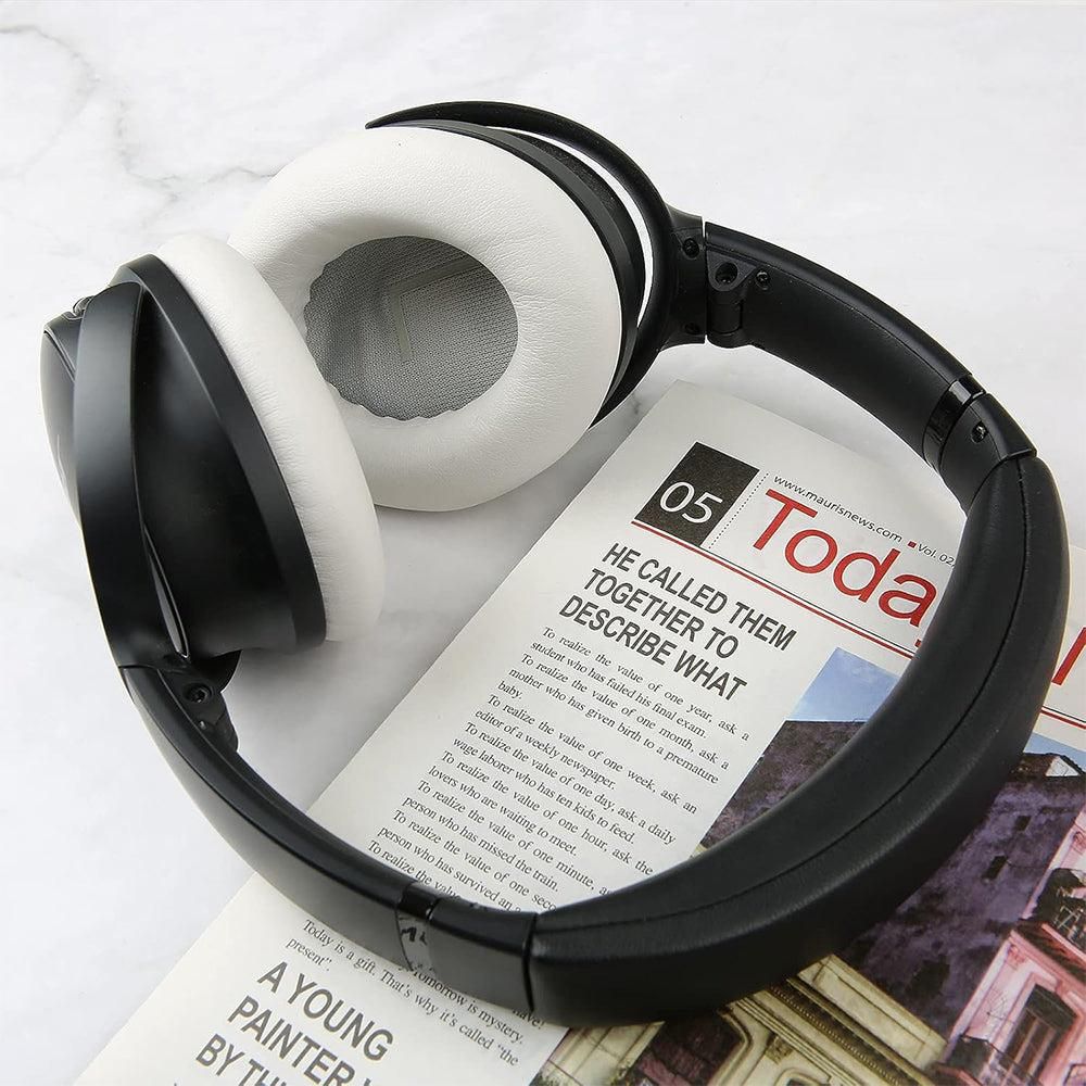 Pair of Replacement Ear Pads for Bose QC45 Headphone Ear Cushions White V1263-JX-7000-3