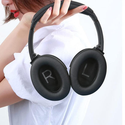 Pair of Replacement Ear Pads for Bose QC45 Headphone Ear Cushions Black V1263-JX-7000-4
