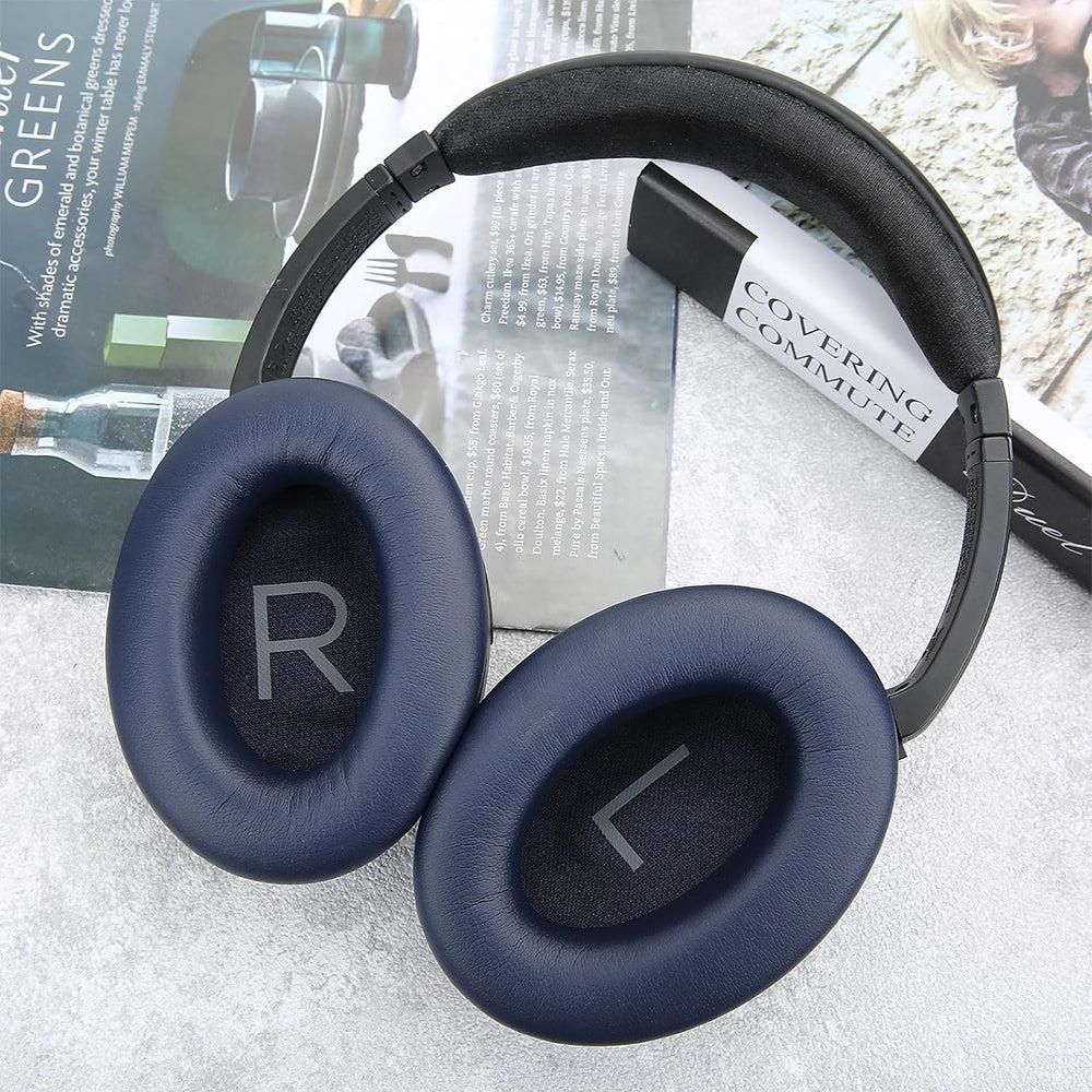 Pair of Replacement Ear Pads for Bose QC45 Headphone Ear Cushions Navy V1263-JX-7000-5