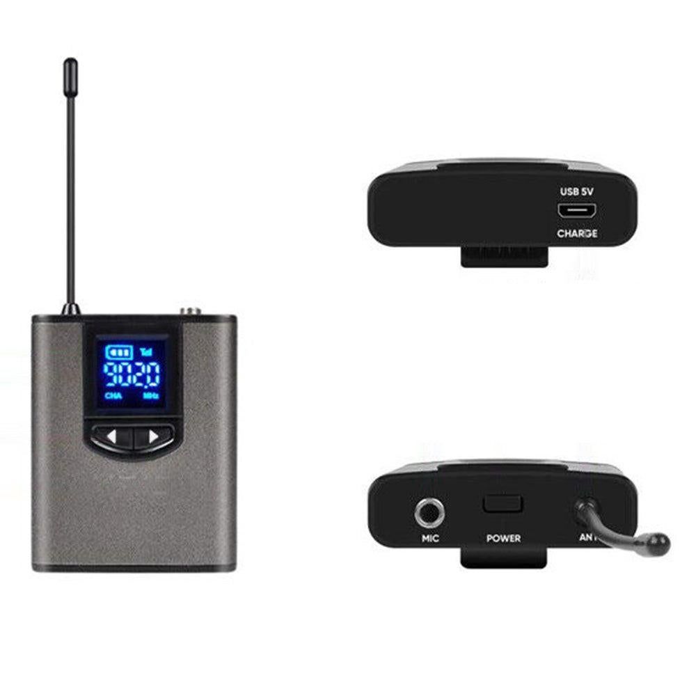 UHF Wireless Headset Microphone with Receiver Lavalier Microphone Set Style 2 V1263-JX-7001-1