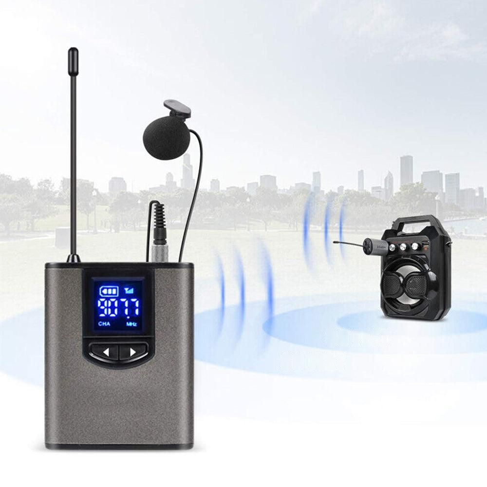 UHF Wireless Headset Microphone with Receiver Lavalier Microphone Set Style 2 V1263-JX-7001-1