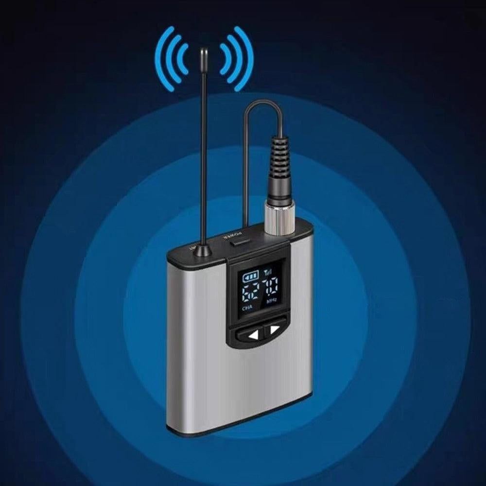 UHF Wireless Headset Microphone with Receiver Lavalier Microphone Set Style 2 V1263-JX-7001-1