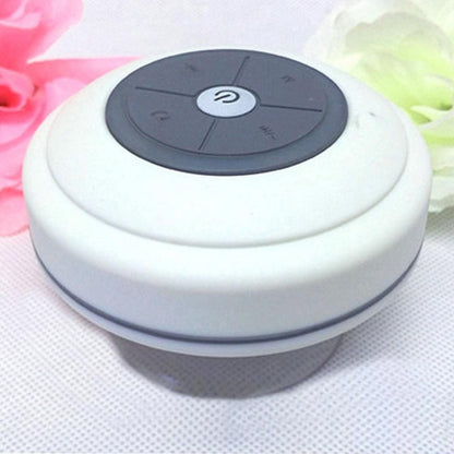 LED Bluetooth Portable Speaker with Suction Cup for Shower and Travel White V1263-JX-7003-2