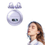 Wireless Bluetooth 5.4 Clip-on Earbuds Lightweight Open Ear Headphones for Glasses Wearers and Workout Purple V1263-JX-7006