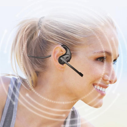 Bluetooth 5.3 Open Ear Headphones With Removable Mic Wireless Headset V1263-JX-7007