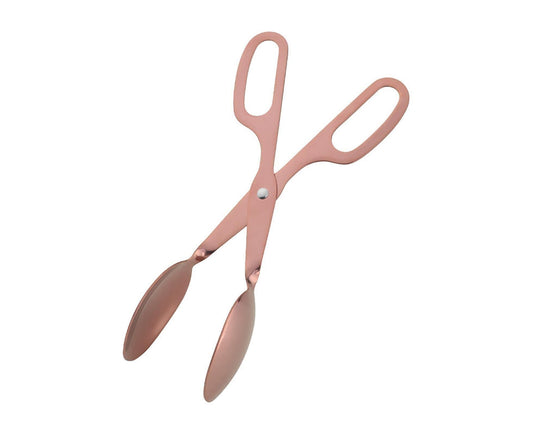 Food Tongs Scissors Shaped Salad Scissor Tongs-BBQ-Rose Gold V1263-JX-701