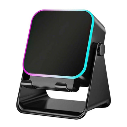 Bluetooth Speaker Phone Stand with Rotating Holder and Induction Playback Black V1263-JX-7010