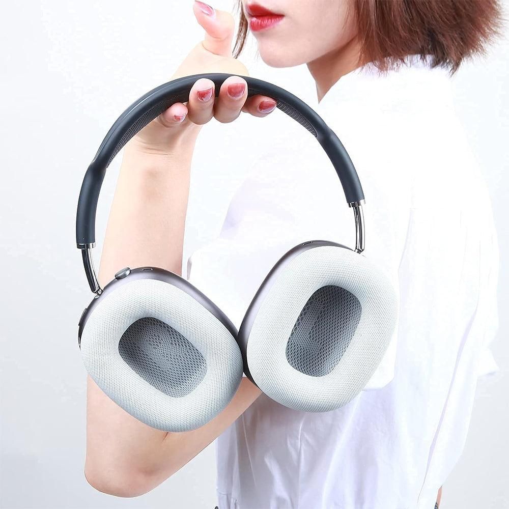 Pair of Replacement Ear Pads for AirPods Max Headphone Ear Cushions White V1263-JX-7016-3