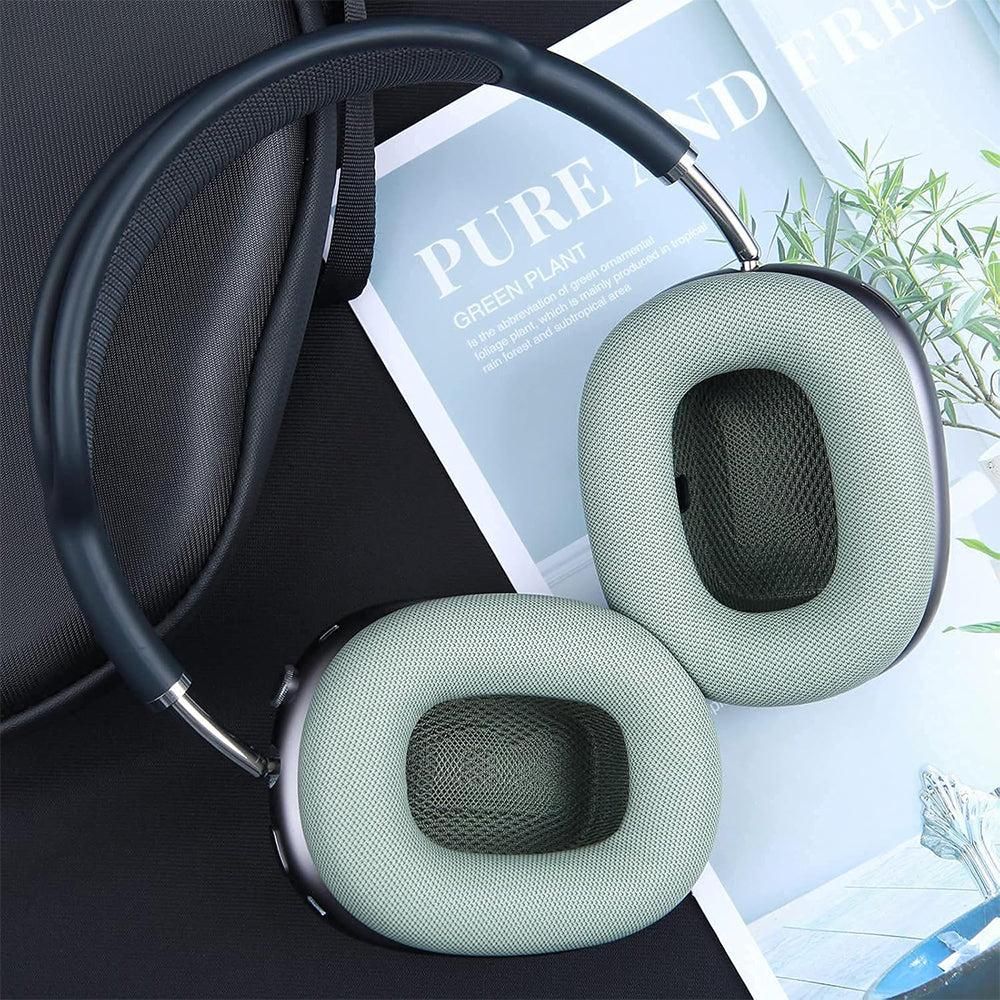 Pair of Replacement Ear Pads for AirPods Max Headphone Ear Cushions Green V1263-JX-7016-4