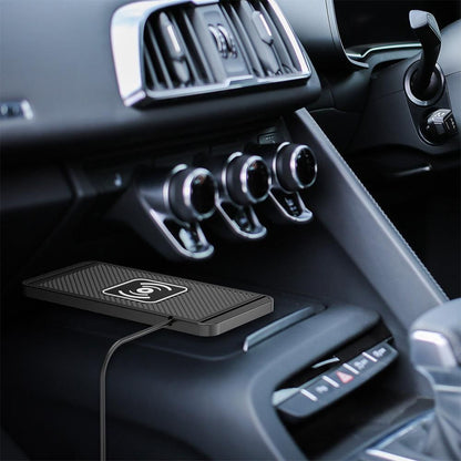 Universal Car Wireless Fast Charger Mat Non-Slip Charging Pad for Devices with Wireless Charging Function USB V1263-JX-7017-1