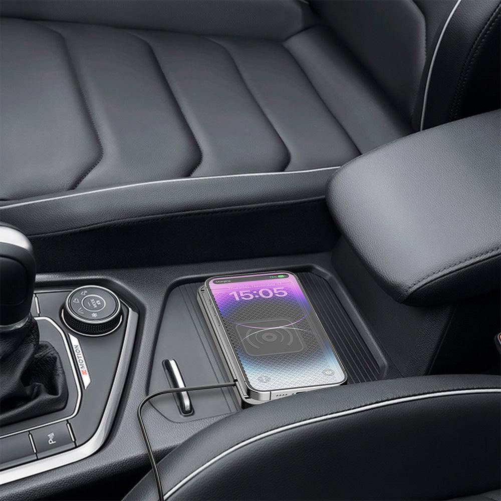 Universal Car Wireless Fast Charger Mat Non-Slip Charging Pad for Devices with Wireless Charging Function USB V1263-JX-7017-1
