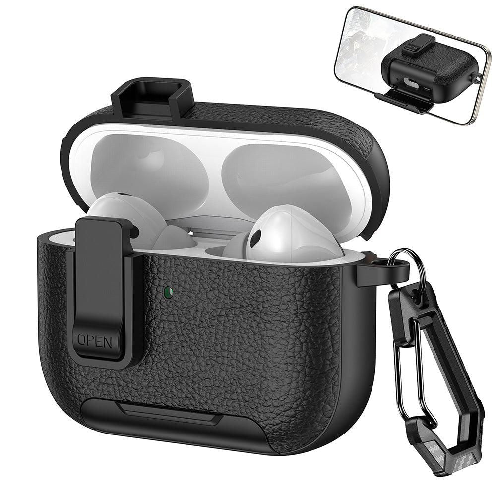 Protective Case Compatible With AirPods Pro 3 Shockproof Cover with Keychain Hook Orange V1263-JX-7018-1