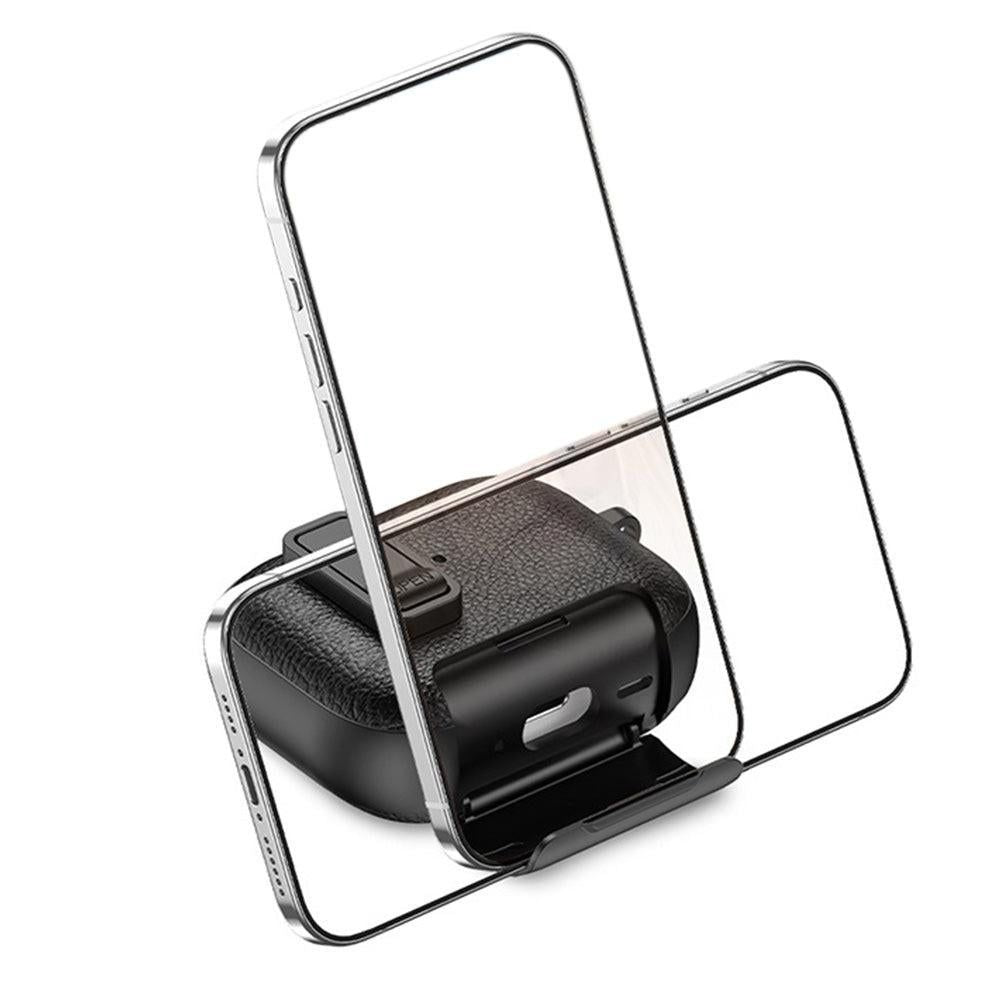Protective Case Compatible With AirPods Pro 3 Shockproof Cover with Keychain Hook Black V1263-JX-7018-2