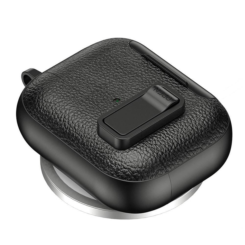 Protective Case Compatible With AirPods Pro 3 Shockproof Cover with Keychain Hook Black V1263-JX-7018-2