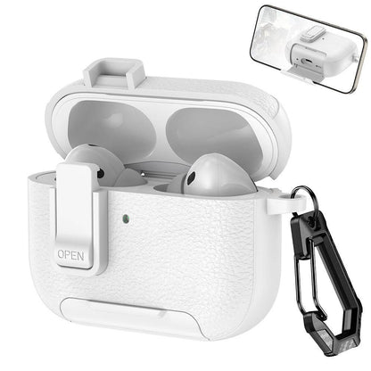 Protective Case Compatible With AirPods Pro 3 Shockproof Cover with Keychain Hook Black V1263-JX-7018-2