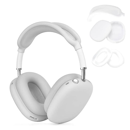 For Apple AirPods Max Headphones Protective Case Silicone Sleeves Full Set Cover White V1263-JX-7021-2