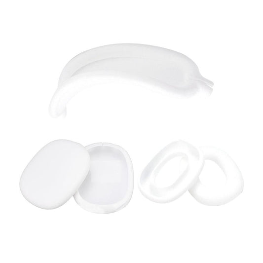 For Apple AirPods Max Headphones Protective Case Silicone Sleeves Full Set Cover White V1263-JX-7021-2
