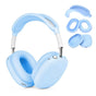 For Apple AirPods Max Headphones Protective Case Silicone Sleeves Full Set Cover Light Blue V1263-JX-7021-3