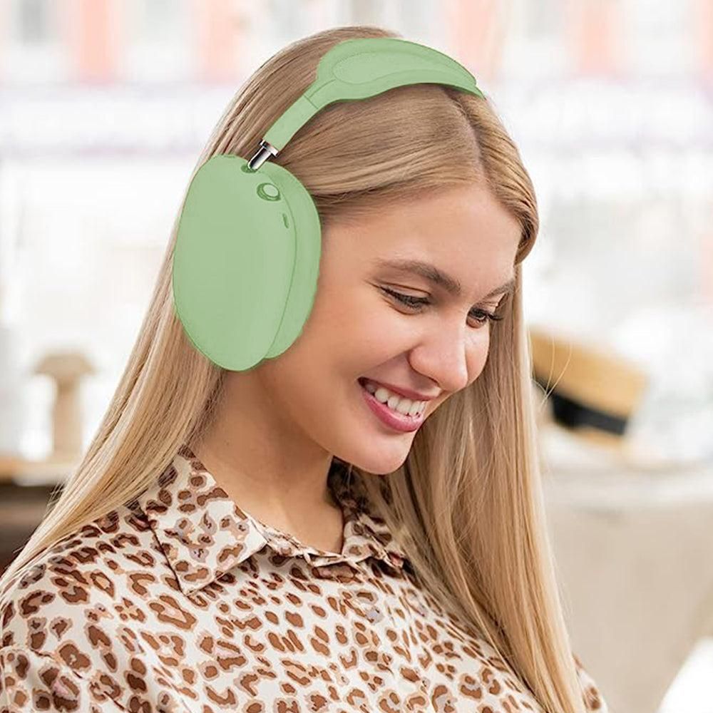 For Apple AirPods Max Headphones Protective Case Silicone Sleeves Full Set Cover Green V1263-JX-7021-5