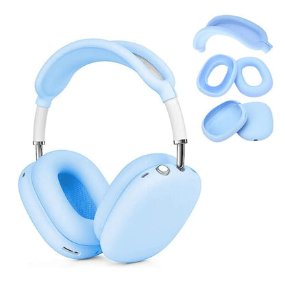 For Apple AirPods Max Headphones Protective Case Silicone Sleeves Full Set Cover Green V1263-JX-7021-5