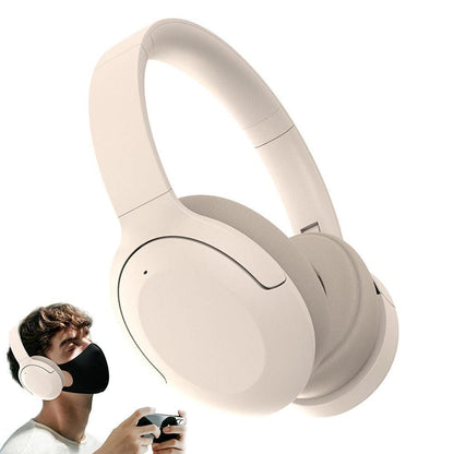 Active Noise Canceling Bluetooth Headphones Over-Ear Wireless Headset Black V1263-JX-7022-1