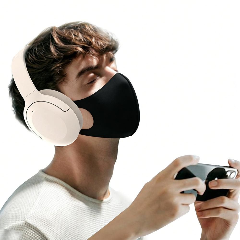 Active Noise Canceling Bluetooth Headphones Over-Ear Wireless Headset Khaki V1263-JX-7022-2