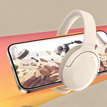 Active Noise Canceling Bluetooth Headphones Over-Ear Wireless Headset Khaki V1263-JX-7022-2