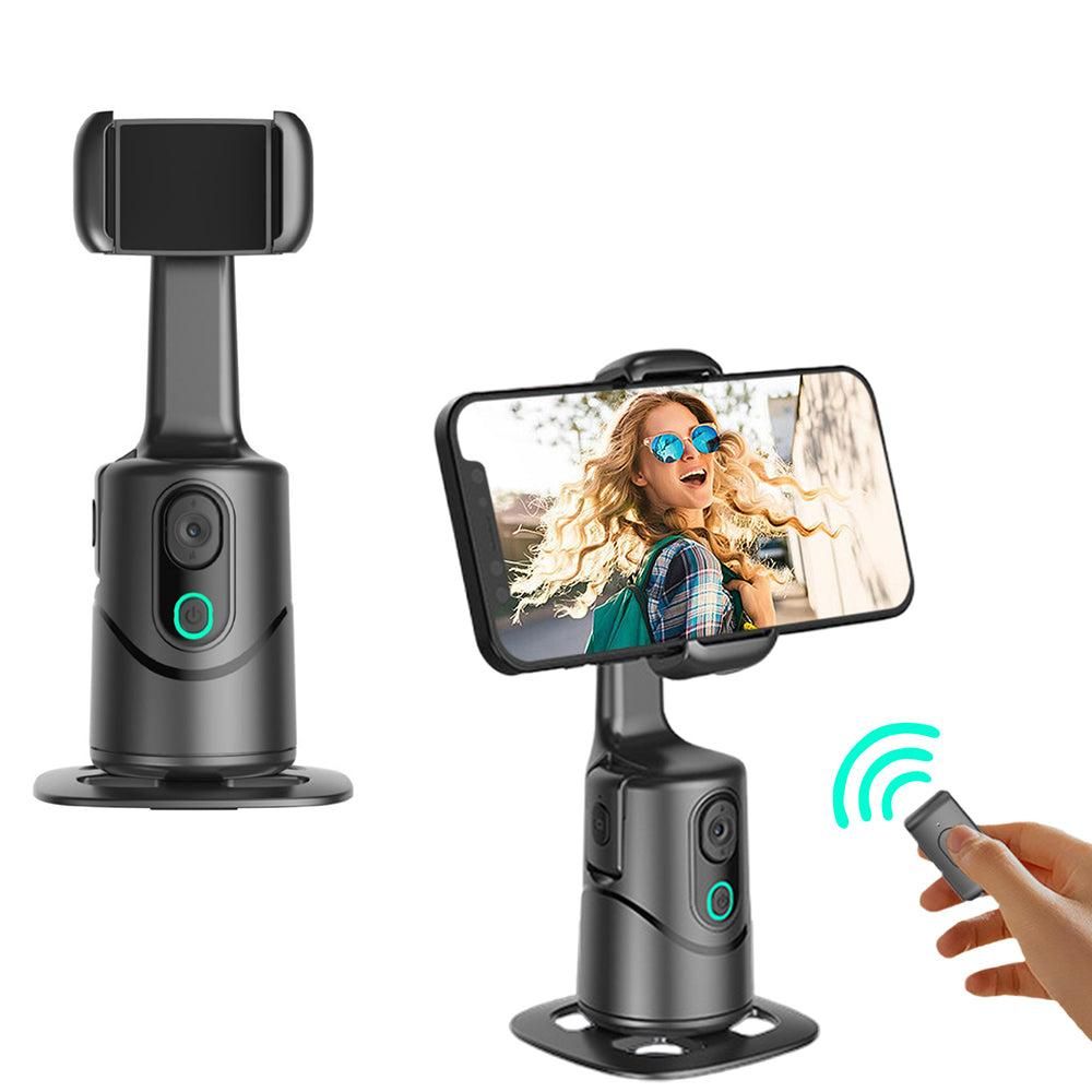 AI Smart Tracking Phone Gimbal 360-Degree Rotating Gesture Control Bluetooth Remote Face and Body Tracking V1263-JX-7023