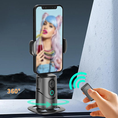 AI Smart Tracking Phone Gimbal 360-Degree Rotating Gesture Control Bluetooth Remote Face and Body Tracking V1263-JX-7023