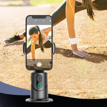 AI Smart Tracking Phone Gimbal 360-Degree Rotating Gesture Control Bluetooth Remote Face and Body Tracking V1263-JX-7023