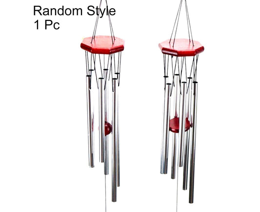 Wood Metal Retro Wind Chime Outdoor Garden Porch Balcony Home Decor Ornament-Random Style V1263-JX-703