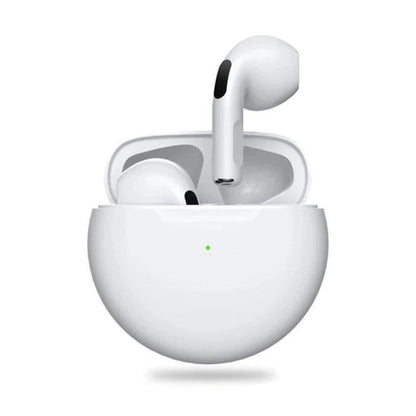 Smartphone Compatible Wireless Earbuds with Charging Case White V1263-JX-7030