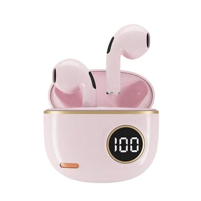 Wireless Bluetooth In-Ear Earbuds with Charging Case for Daily Use Pink V1263-JX-7031-1