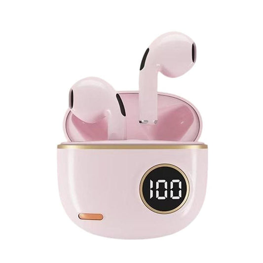 Wireless Bluetooth In-Ear Earbuds with Charging Case for Daily Use Pink V1263-JX-7031-1