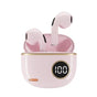 Wireless Bluetooth In-Ear Earbuds with Charging Case for Daily Use Pink V1263-JX-7031-1