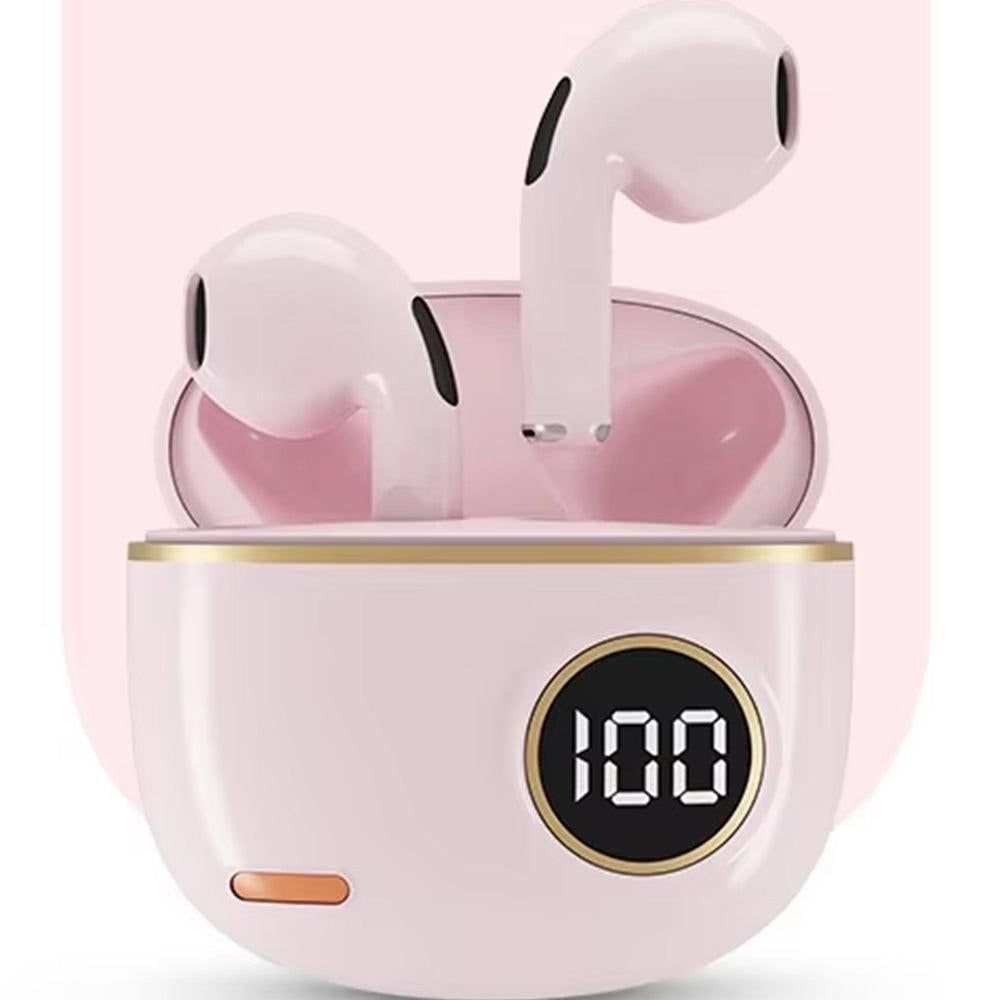 Wireless Bluetooth In-Ear Earbuds with Charging Case for Daily Use Pink V1263-JX-7031-1