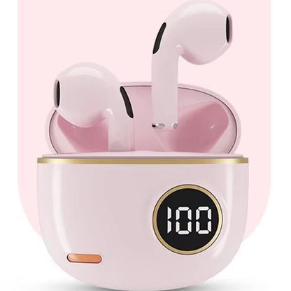 Wireless Bluetooth In-Ear Earbuds with Charging Case for Daily Use Pink V1263-JX-7031-1