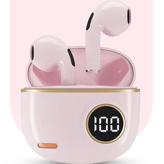 Wireless Bluetooth In-Ear Earbuds with Charging Case for Daily Use Pink V1263-JX-7031-1