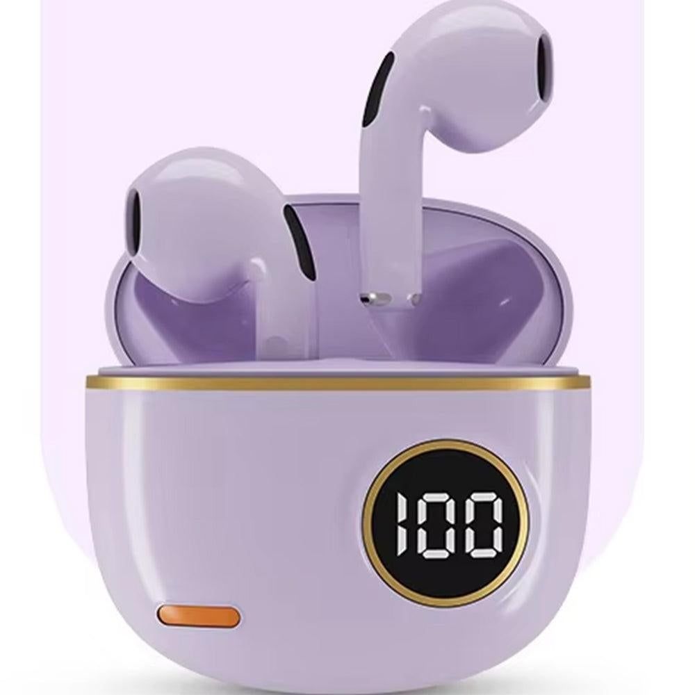 Wireless Bluetooth In-Ear Earbuds with Charging Case for Daily Use Purple V1263-JX-7031-2
