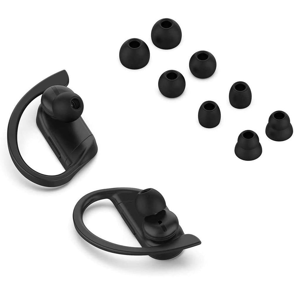 16Pcs Silicone Earbud Tips Compatible with Beats Powerbeats Pro Beats Flex and Beats X Black V1263-JX-7036
