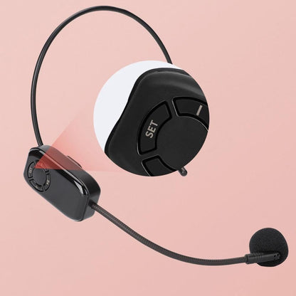 6.5mm Jack Wireless Microphone 2 In 1 Voice Amplifier Speaker Headset V1263-JX-7037