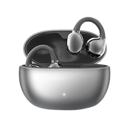 Bluetooth Clip-on Earbuds Wireless Open Ear Earbuds for Sports Workout Black V1263-JX-7038-1