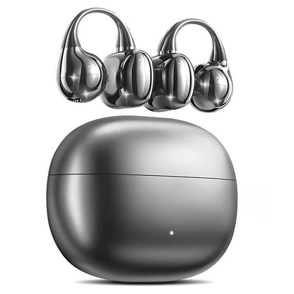 Bluetooth Clip-on Earbuds Wireless Open Ear Earbuds for Sports Workout Black V1263-JX-7038-1