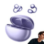 Bluetooth Clip-on Earbuds Wireless Open Ear Earbuds for Sports Workout Purple V1263-JX-7038-2