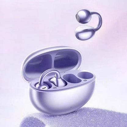 Bluetooth Clip-on Earbuds Wireless Open Ear Earbuds for Sports Workout Purple V1263-JX-7038-2